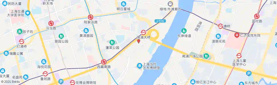 上海南浦大桥(沪军营路)_公交站地图_上海公交_妙搜公交查询2025
