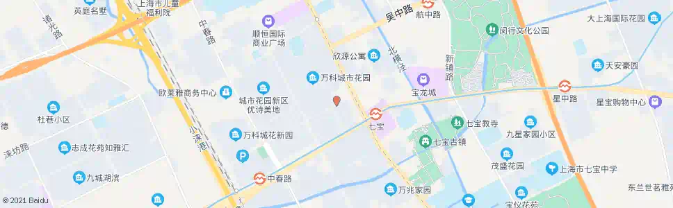 上海新龙路七莘路_公交站地图_上海公交_妙搜公交查询2025
