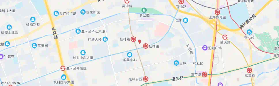 上海桂林路田林路_公交站地图_上海公交_妙搜公交查询2025