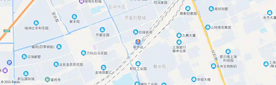 上海春申站_公交站地图_上海公交_妙搜公交查询2025