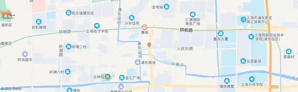 上海南祝路人民东路_公交站地图_上海公交_妙搜公交查询2025