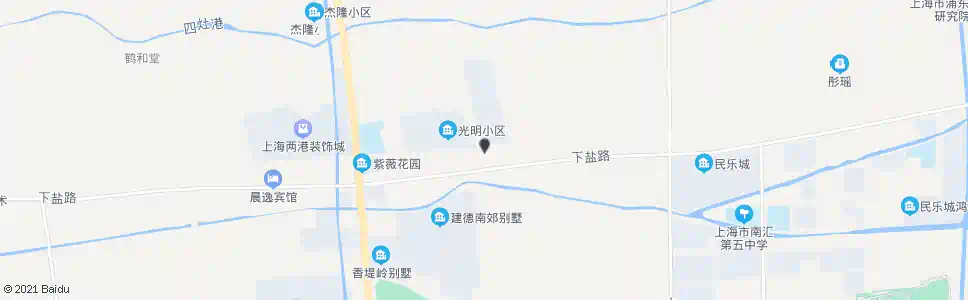 上海下盐路光明村_公交站地图_上海公交_妙搜公交查询2025