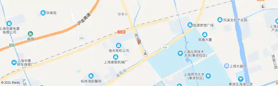 上海海湾路南华亭路_公交站地图_上海公交_妙搜公交查询2025