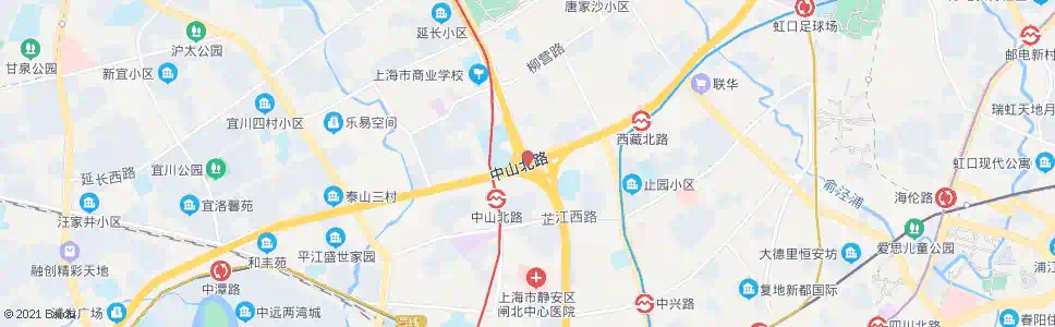 上海中山北路共和新路_公交站地图_上海公交_妙搜公交查询2025