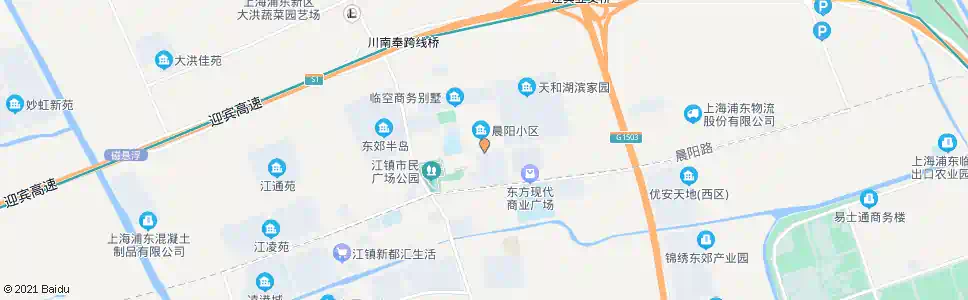 上海晚霞路江明路_公交站地图_上海公交_妙搜公交查询2025