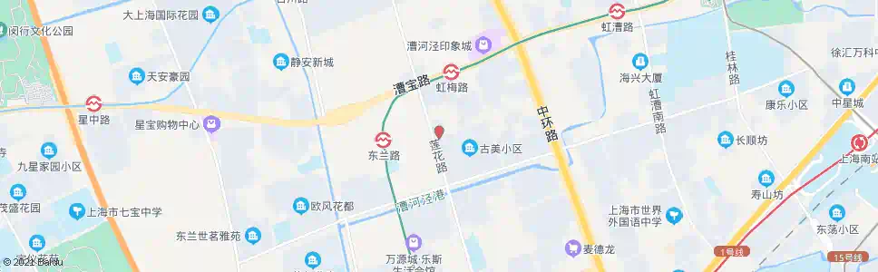 上海东兰路莲花路_公交站地图_上海公交_妙搜公交查询2025