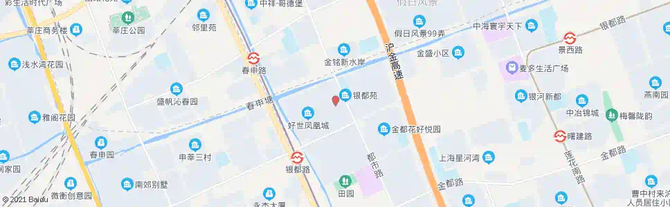 上海银都新村(都市路银都路)_公交站地图_上海公交_妙搜公交查询2025