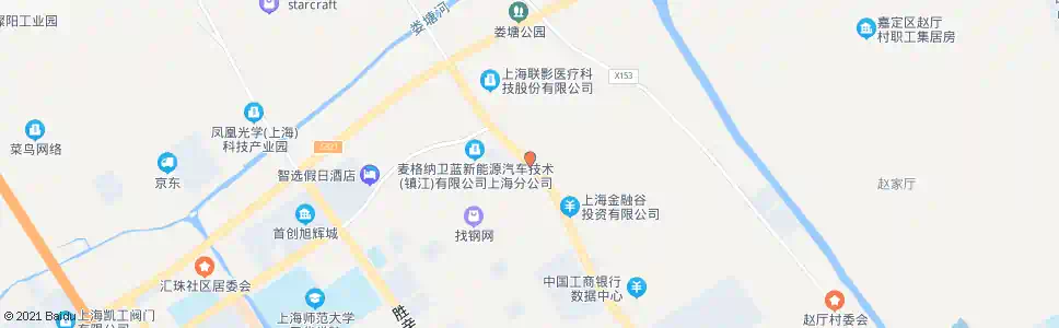上海城北路汇源路_公交站地图_上海公交_妙搜公交查询2025