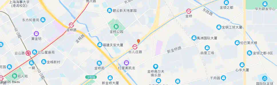 上海台儿庄路杨高中路_公交站地图_上海公交_妙搜公交查询2025