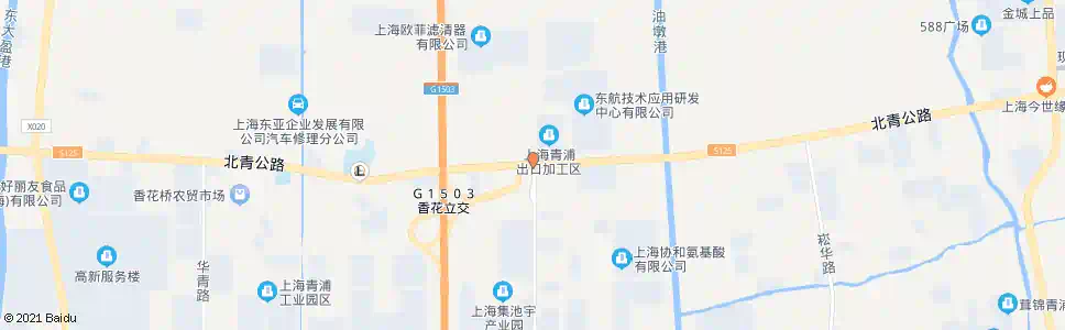 上海北青公路汇金路_公交站地图_上海公交_妙搜公交查询2025
