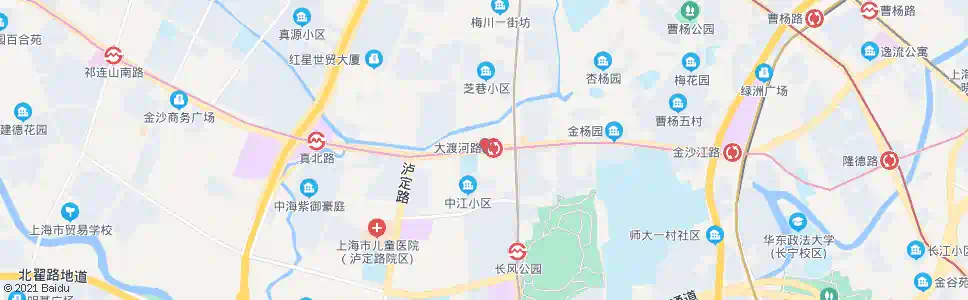 上海金沙江路中江路_公交站地图_上海公交_妙搜公交查询2025