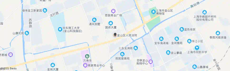 上海金山区人民法院_公交站地图_上海公交_妙搜公交查询2025