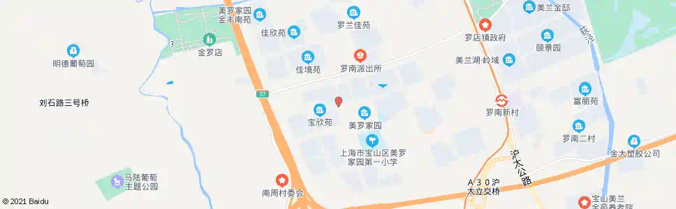 上海罗南路美平路_公交站地图_上海公交_妙搜公交查询2025