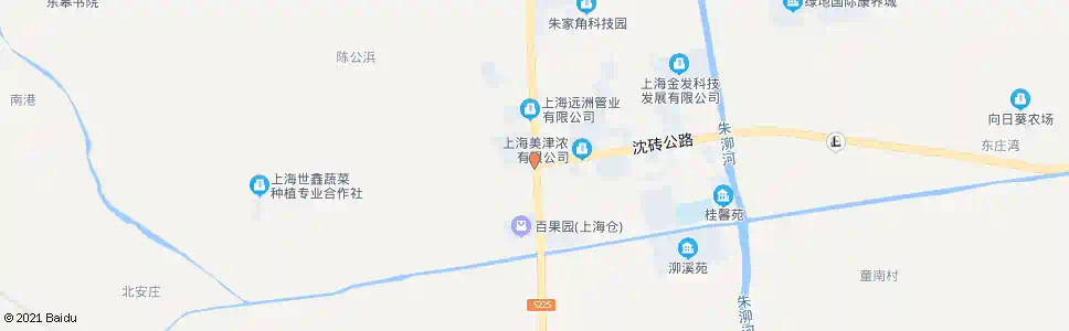 上海朱枫公路沈砖公路(沈巷)_公交站地图_上海公交_妙搜公交查询2025