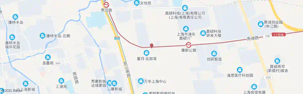 上海秀浦路元桥路_公交站地图_上海公交_妙搜公交查询2025