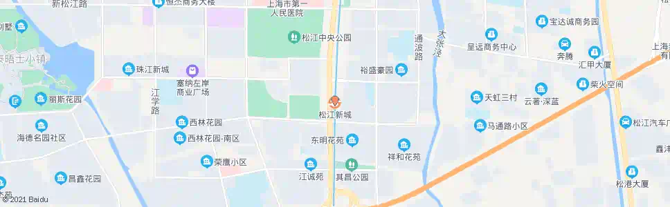 上海松江新城站_公交站地图_上海公交_妙搜公交查询2025