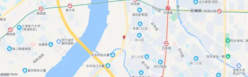 上海浦东大道五莲路_公交站地图_上海公交_妙搜公交查询2025