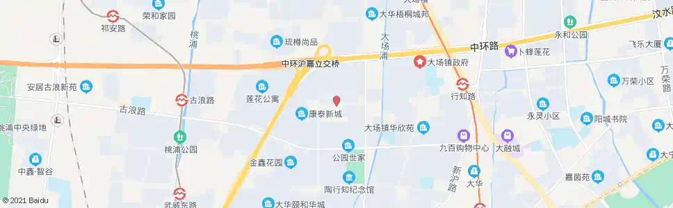 上海行知路真金路_公交站地图_上海公交_妙搜公交查询2025