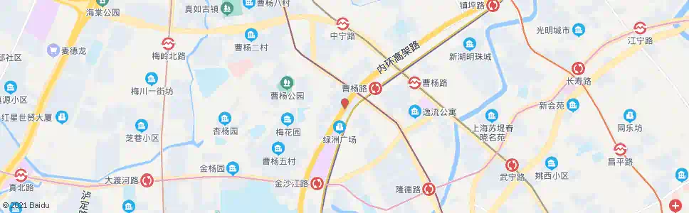 上海中山北路曹杨路_公交站地图_上海公交_妙搜公交查询2025