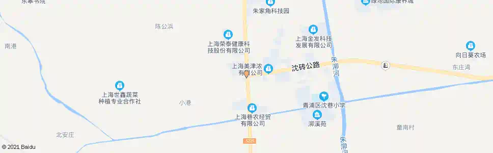 上海沈砖公路朱枫公路(沈巷)_公交站地图_上海公交_妙搜公交查询2025