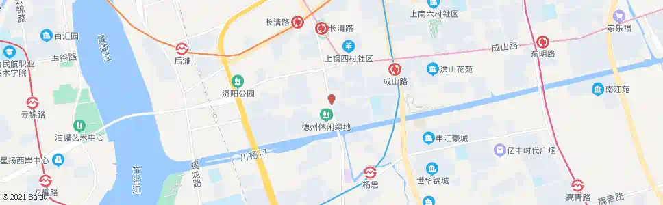 上海长清路德州路_公交站地图_上海公交_妙搜公交查询2025