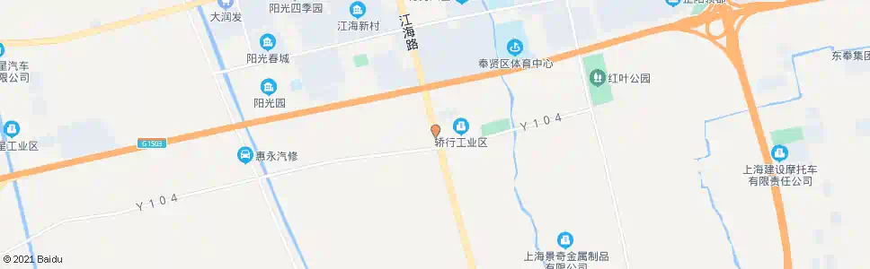 上海南庄路江海南路_公交站地图_上海公交_妙搜公交查询2025