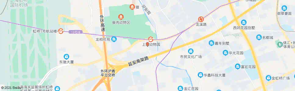 上海上海动物园(虹井路)_公交站地图_上海公交_妙搜公交查询2025