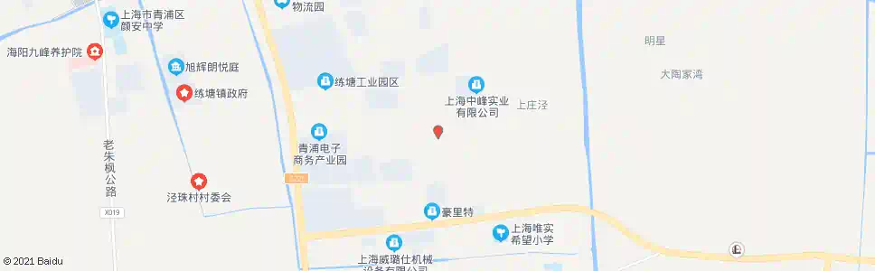 上海蒸庄路章唐夏村_公交站地图_上海公交_妙搜公交查询2025