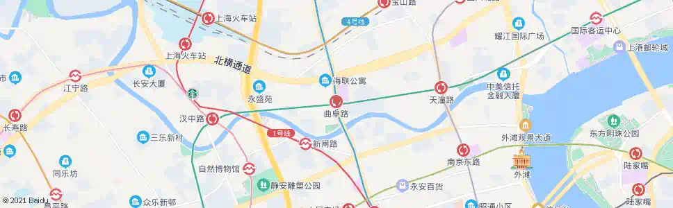 上海西藏北路曲阜路_公交站地图_上海公交_妙搜公交查询2025