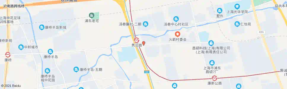 上海秀沿路地铁站(汤巷馨村)_公交站地图_上海公交_妙搜公交查询2025