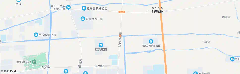 上海川南奉公路拱乐路_公交站地图_上海公交_妙搜公交查询2025