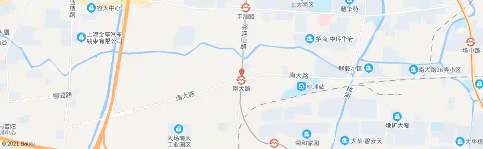 上海祁连山路南大路_公交站地图_上海公交_妙搜公交查询2025