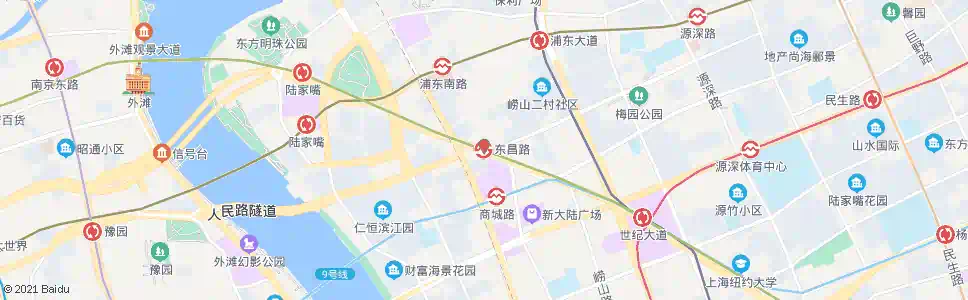 上海东昌路浦东南路_公交站地图_上海公交_妙搜公交查询2025