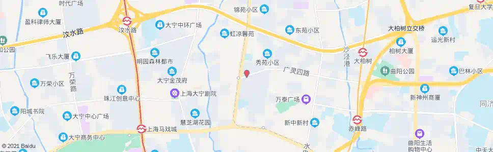 上海广灵四路广粤路_公交站地图_上海公交_妙搜公交查询2025