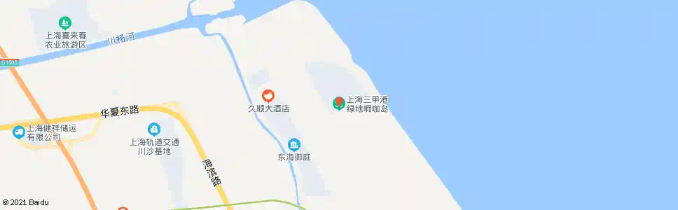 上海滨海度假村_公交站地图_上海公交_妙搜公交查询2025