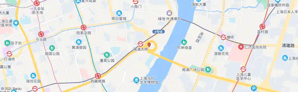 上海南浦大桥枢纽站_公交站地图_上海公交_妙搜公交查询2025