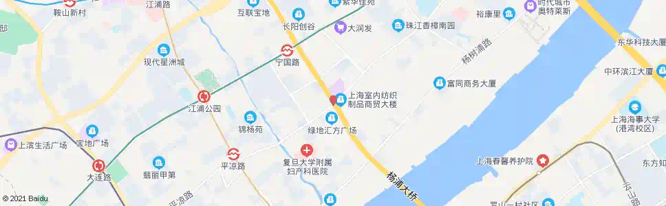 上海宁国路平凉路_公交站地图_上海公交_妙搜公交查询2025