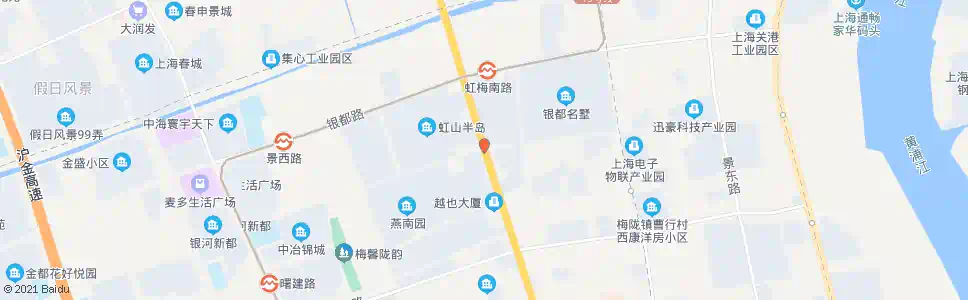 上海虹梅南路景联路_公交站地图_上海公交_妙搜公交查询2025