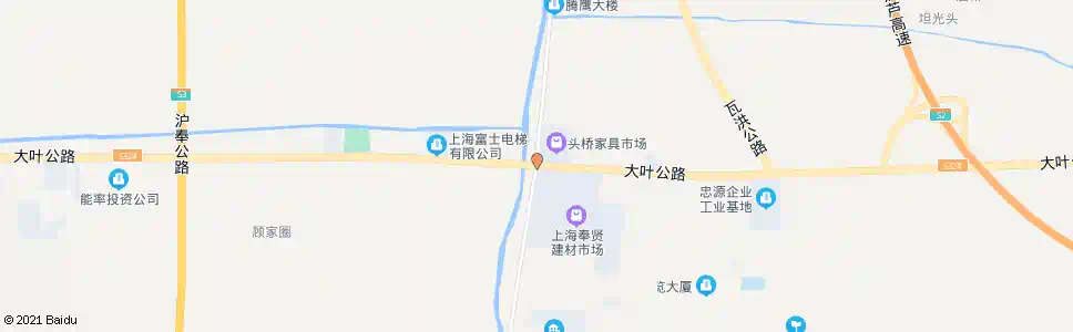 上海新奉公路大叶公路_公交站地图_上海公交_妙搜公交查询2025