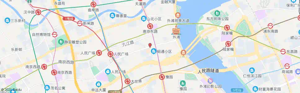 上海福州路山东中路_公交站地图_上海公交_妙搜公交查询2025