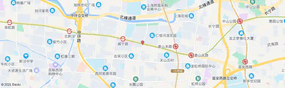 上海天山路水城路_公交站地图_上海公交_妙搜公交查询2025