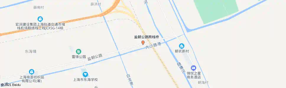 上海盐朝公路汉高路_公交站地图_上海公交_妙搜公交查询2025