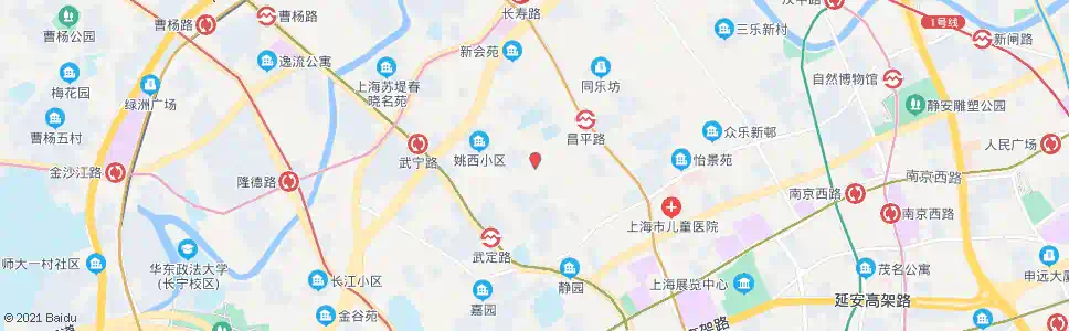 上海康定路延平路_公交站地图_上海公交_妙搜公交查询2025