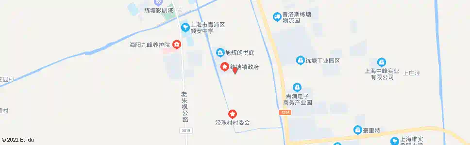 上海章练塘路泾珠路(镇政府)_公交站地图_上海公交_妙搜公交查询2025
