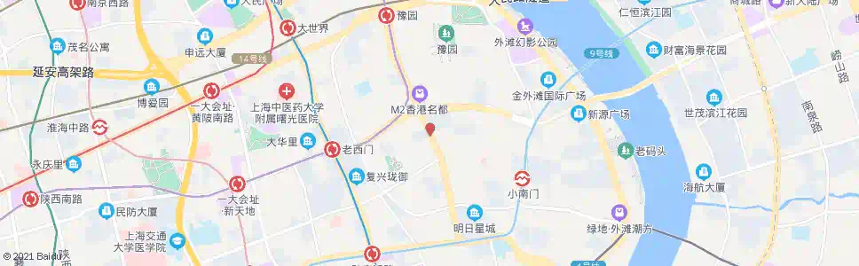上海河南南路文庙路_公交站地图_上海公交_妙搜公交查询2025