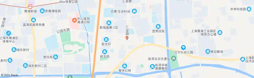 上海汇金路公园东路_公交站地图_上海公交_妙搜公交查询2025