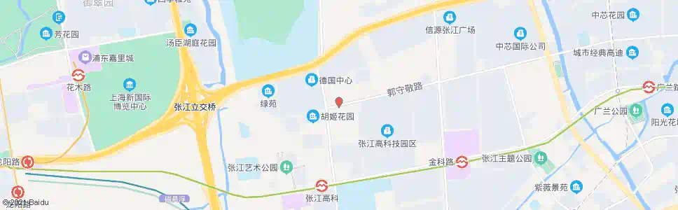 上海科苑路郭守敬路_公交站地图_上海公交_妙搜公交查询2025