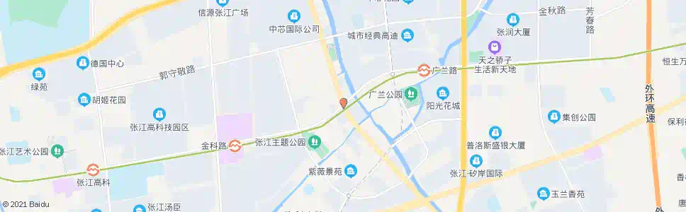 上海张江路祖冲之路(招呼站)_公交站地图_上海公交_妙搜公交查询2025