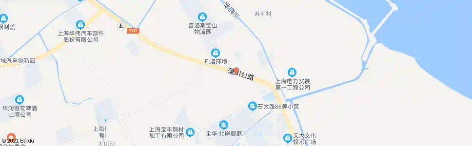 上海蕰川公路石太路_公交站地图_上海公交_妙搜公交查询2025