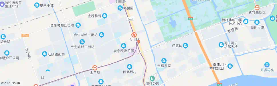 上海沪闵路东川路(招呼站)_公交站地图_上海公交_妙搜公交查询2025